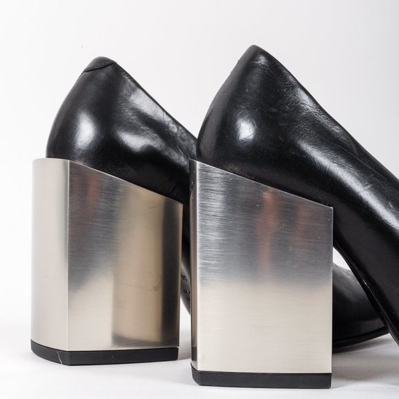 Vic Matie Mirror Block Heels - Picture 8 of 10